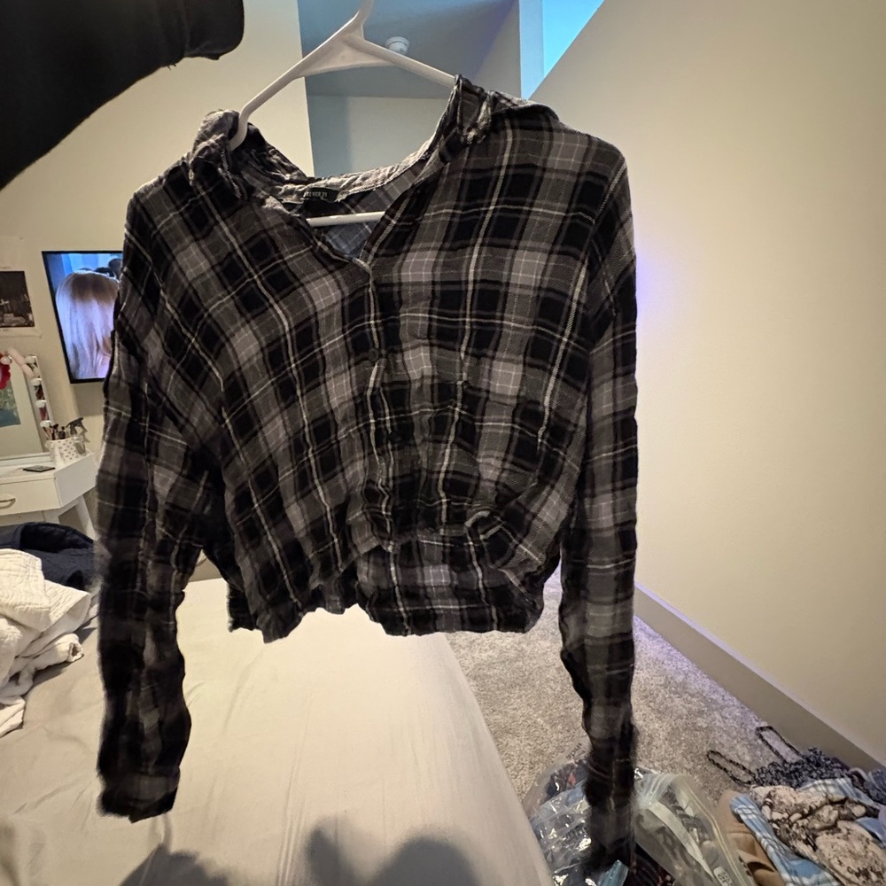 Forever 21 cropped flannel